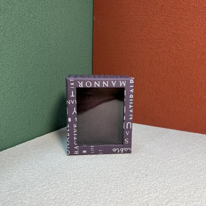 La boîte faite sur commande de paquet de fabrication en deux pièces enlèvent la boîte en carton de montre avec des lettres de Windowcreative