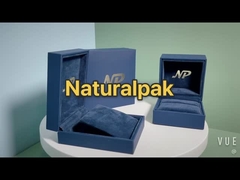 boîte à extrémité élevé de bracelet de bracelet de boucle d'oreille de bijoux de suède