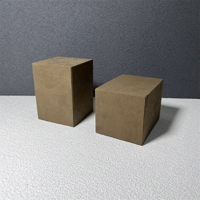 Buste moyen de mannequin de bijoux de support de support de collier de Microfiber de velours de Brown petit