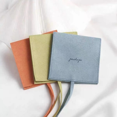 Poche d'emballage de bijoux de Microfiber de couleur de Morandi pour le cadeau