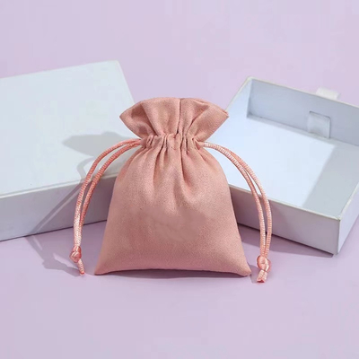 Sacs de velours de poche de bijoux de cordon de couleur de sucrerie petits pour des bijoux