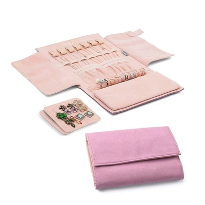 L'organisateur Roll Women Microfabric de bijoux de voyage d'écran en soie plient l'organisateur de bijoux