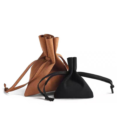 Poche noire blanche de Microfiber de lunettes de soleil de Brown avec le cordon