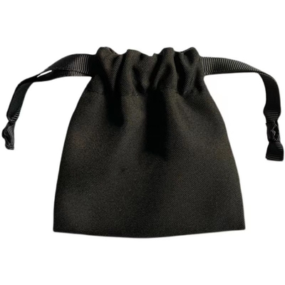 Poche faite sur commande de bijoux de Logo Drawstring Jewelry Pouch Cotton avec le ruban de gros-grain