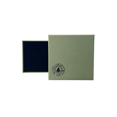 Boîte de papier de rétro cadeau de bijoux de portefeuille de parfum de montre avec le logo de timbre