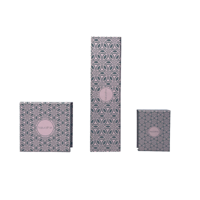 Boîte en carton portefeuille de boîte à bijoux magnétique rose de fermeture avec la fermeture magnétique