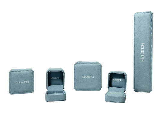 Engagement de luxe romantique Ring Jewelry Box de velours de boîtes de présentation de Microfiber petit