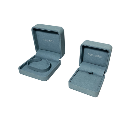 Engagement de luxe romantique Ring Jewelry Box de velours de boîtes de présentation de Microfiber petit