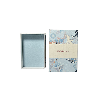 La boîte de bijoux faite sur commande en deux pièces de métier de papier d'imprimerie avec enlèvent le couvercle