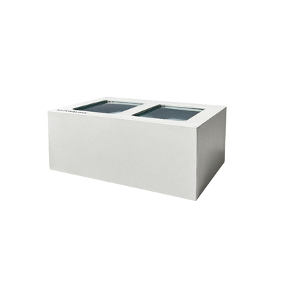 Ouate en soie de empaquetage de cadeau de boîte de montre d'unité centrale à l'intérieur de la boîte de montre extérieure en cuir avec l'oreiller