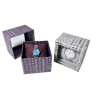 GV ROHS en deux pièces enlèvent la boîte en carton de montre avec la fenêtre