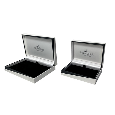 Outre du boîte-cadeau pendant blanc de bijoux d'unité centrale de Ring Packaging Boxes Clamshell