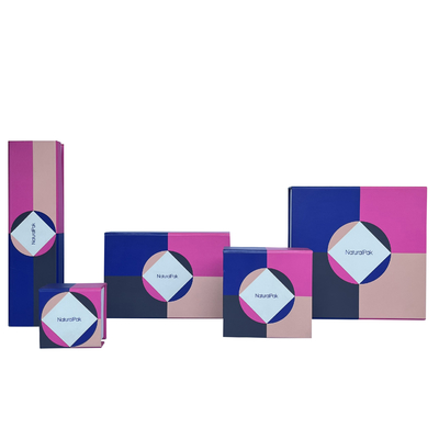 Petit carton Ring Boxes For Girls de modèle de boîte à bijoux magnétique géométrique de fermeture