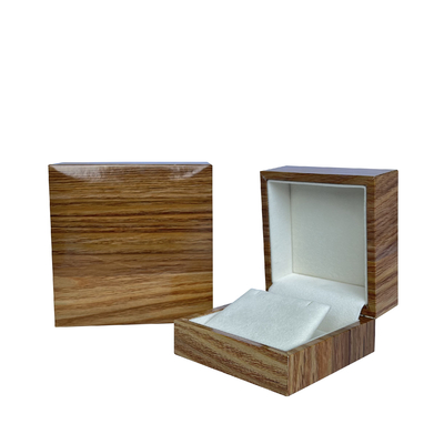 Fabrique la boîte à bijoux de papier en bois faite sur commande pour le cadeau de collier de Ring Earring Pendant Bangle Bracelet