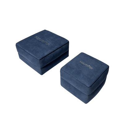 Pale Blue Luxury Jewelry Packaging enferme dans une boîte le boîte-cadeau décoratif de boucle d'oreille de bracelet de collier