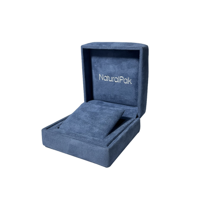 Pale Blue Luxury Jewelry Packaging enferme dans une boîte le boîte-cadeau décoratif de boucle d'oreille de bracelet de collier
