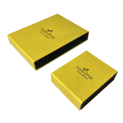 Boîte à bijoux magnétique Ring Box magnétique jaune intelligent de fermeture d'ODM d'OEM