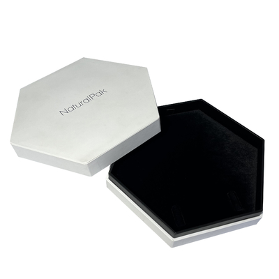 Couvercle en gros d'emballage de boîte d'ensemble de bijoux de boîte-cadeau en deux pièces de luxe fait sur commande de livre blanc et boîte basse