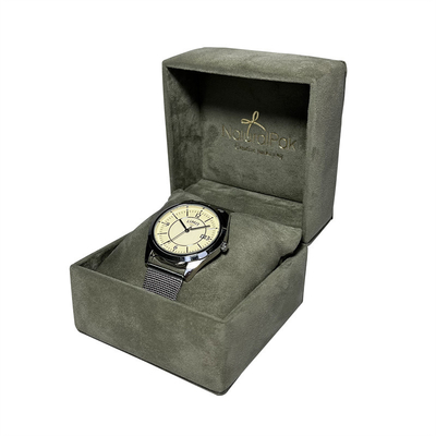 La boîte à bijoux molle Peagreen de suède d'éponge a adapté la boîte aux besoins du client pendante de velours