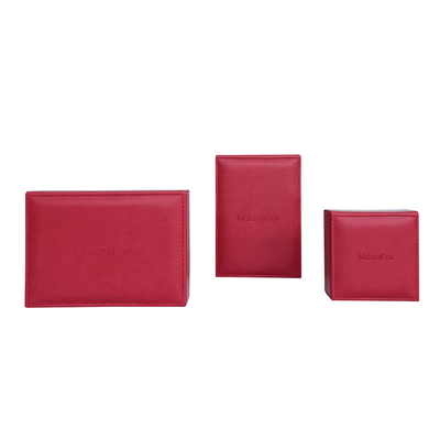 Cabine téléphonique rouge en carton de place de boîte de style en deux pièces de cru avec intérieur crème