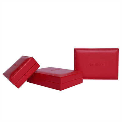Cabines téléphoniques commémoratives en similicuir rouges faites sur commande 133*110*80mm