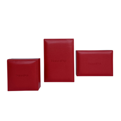 Cabines téléphoniques commémoratives en similicuir rouges faites sur commande 133*110*80mm