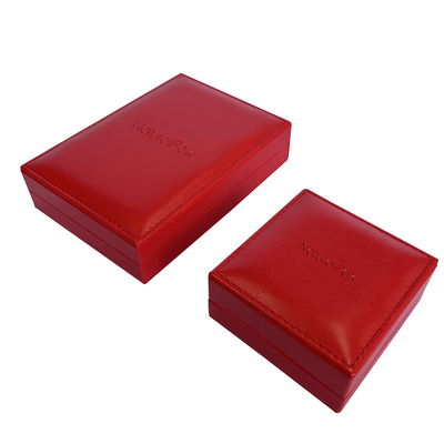 Cabines téléphoniques commémoratives en similicuir rouges faites sur commande 133*110*80mm