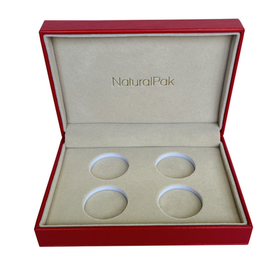 Cabines téléphoniques commémoratives en similicuir rouges faites sur commande 133*110*80mm
