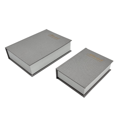 Boîte-cadeau magnétique pliable de boucle d'oreille de coin de place de boîte-cadeau de style de luxe de littérature
