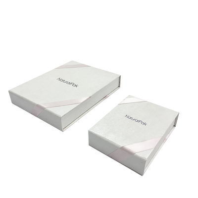 Boîte en carton portefeuille de boîte à bijoux magnétique rose de fermeture avec la fermeture magnétique