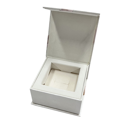 Boîte en carton portefeuille de boîte à bijoux magnétique rose de fermeture avec la fermeture magnétique