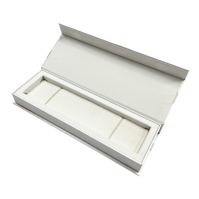 Boîte en carton portefeuille de boîte à bijoux magnétique rose de fermeture avec la fermeture magnétique