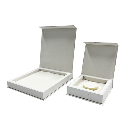 Boîte en carton portefeuille de boîte à bijoux magnétique rose de fermeture avec la fermeture magnétique