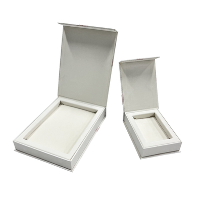 Boîte en carton portefeuille de boîte à bijoux magnétique rose de fermeture avec la fermeture magnétique