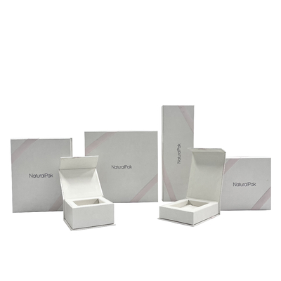 Boîte en carton portefeuille de boîte à bijoux magnétique rose de fermeture avec la fermeture magnétique
