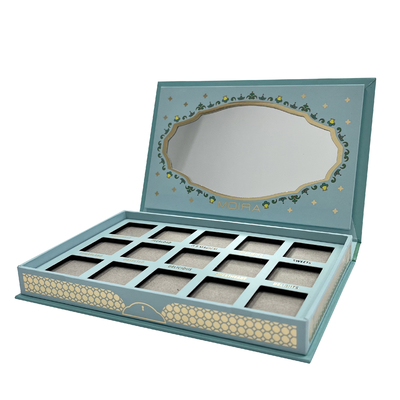 Boîte de empaquetage d'emballage de fard à paupières de carton de palette faite sur commande de fard à paupières réutilisée par rectangle