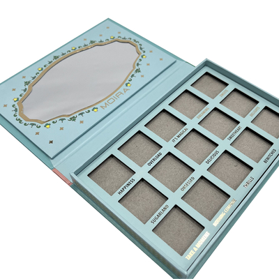 Boîte de empaquetage d'emballage de fard à paupières de carton de palette faite sur commande de fard à paupières réutilisée par rectangle