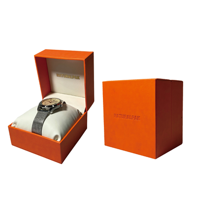 Boîte à bijoux de empaquetage en cuir faite sur commande de boîte d'unité centrale pour des montres et des colliers