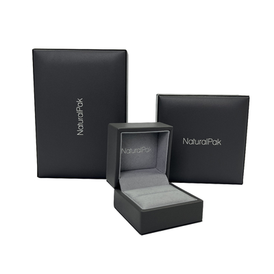 Boîtes de empaquetage de bijoux de luxe noirs d'unité centrale