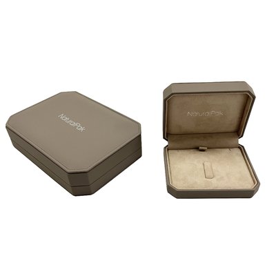 boîte kaki d'emballage de bijoux d'unité centrale de toucher doux pour Ring Earring Bangle