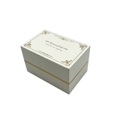 Boîte de Rose Gold Pattern Jewelry Packaging enveloppée par le papier spécial blanc