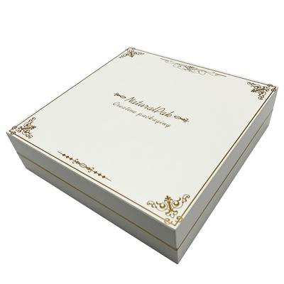 Boîte de Rose Gold Pattern Jewelry Packaging enveloppée par le papier spécial blanc