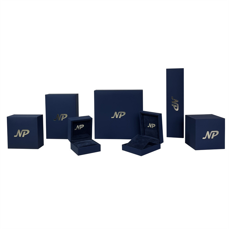 L'anneau de papier de toucher doux de boîte à bijoux/boucles d'oreille en plastique/paquet de cadeau /Watch de pendant/bracelet a placé la boîte de présentation de empaquetage de stockage