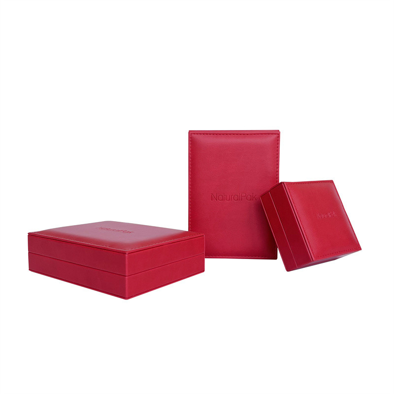 Cabine téléphonique rouge en carton de place de boîte de style en deux pièces de cru avec intérieur crème
